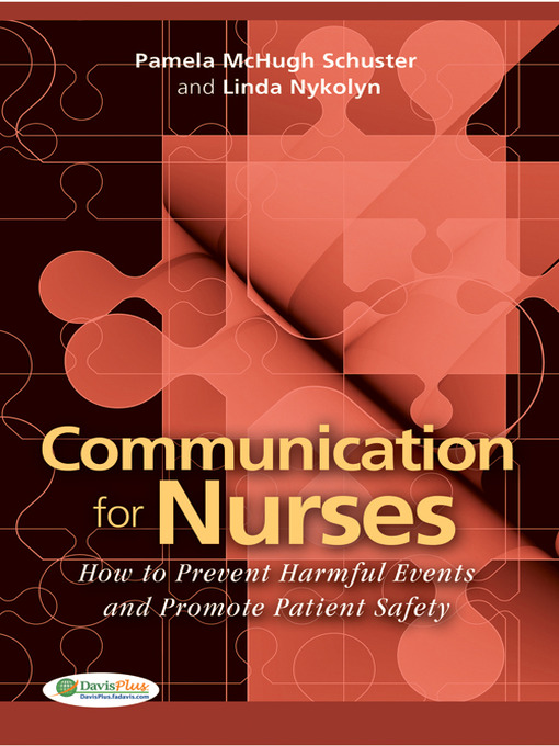 Title details for Communication for Nurses by Pamela McHugh Schuster - Available